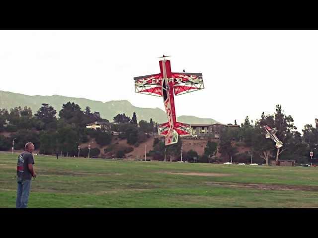 Ultra Micro eXtreme UMX Extra 300 3D E-flite Video outdoors