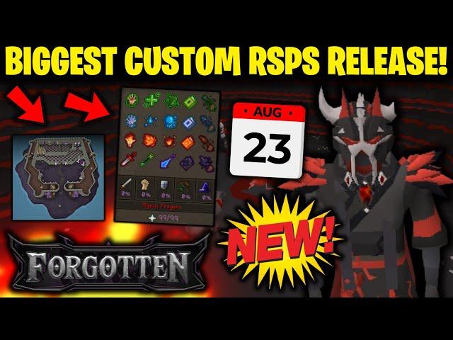 THE MOST HYPE CUSTOM RSPS RELEASE 2024! 100+ CUSTOM MAPS & & 6 FULLY CUSTOM SKILLS! - Forgotten RSPS