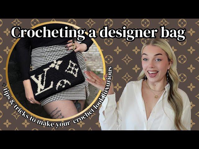 I crocheted a designer purse because I'm too broke to buy one + tips & tricks to making luxury bags