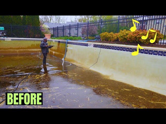 Pool cleaning  with calming  music @LIVEBUILDLOVE