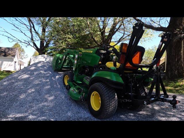 Spreading Gravel And Adding A Parking Spot With A John Deere 1025r