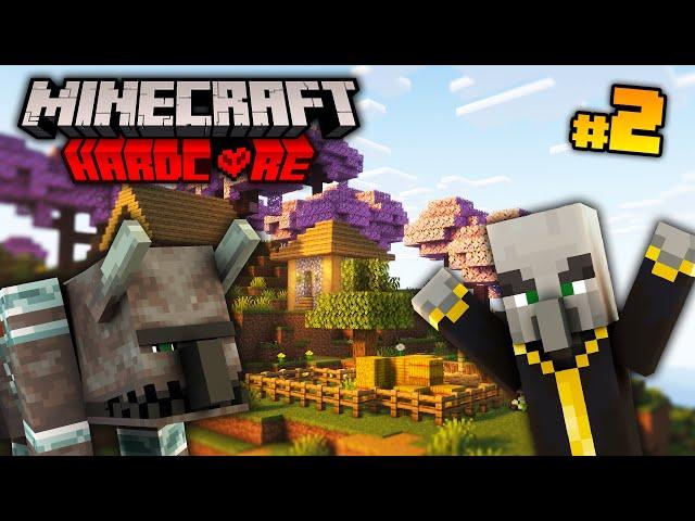 J'ai AFFRONTÉ Le 1er RAID en HARDCORE -  Minecraft Survie Hardcore #2