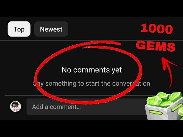 first comment gets 1000 gems  pk xd