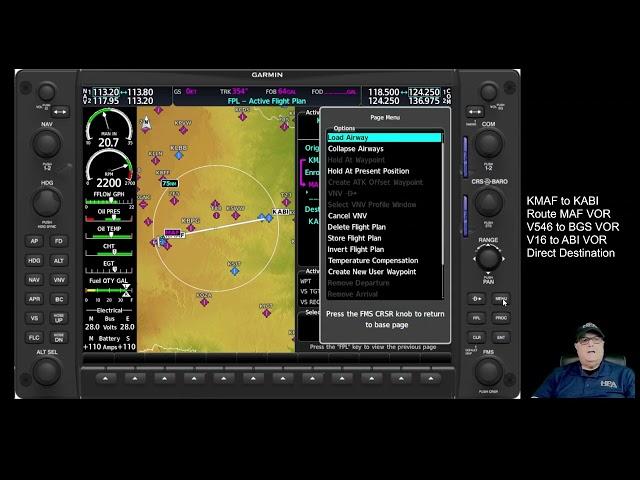 Loading Airways into the G1000