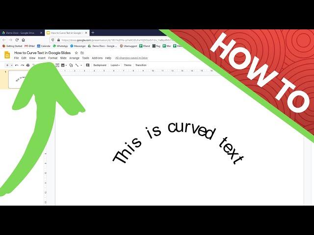 How to Curve Text in Google Slides