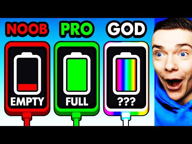 NOOB vs PRO vs GOD PHONE CHARGER