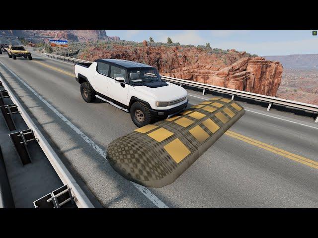 Cars vs Speed bumps Compilation #4 beamng drive  beamng-cars TV