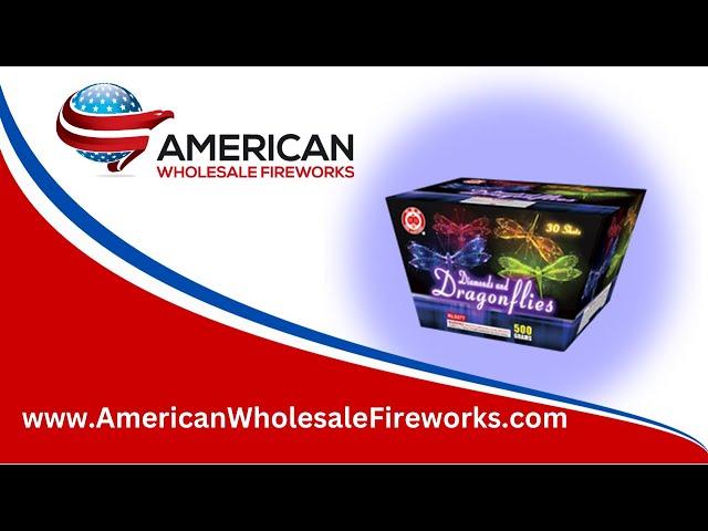 Diamonds and Dragonflies - RL5377 - Red Lantern ... Available at American Wholesale Fireworks!