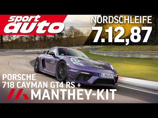 Porsche 718 GT4 RS Manthey-Kit | Nordschleife HOT LAP 7.12,87 min | sport auto Supertest