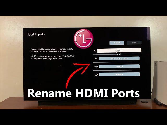 How To Rename HDMI Ports On LG Smart TV | Rename Inputs