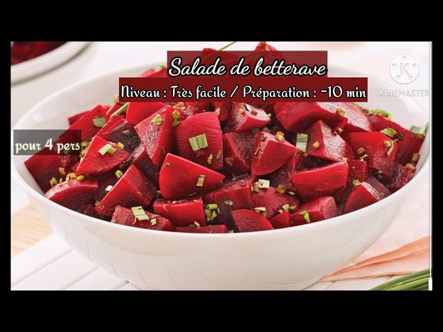 Salade betterave rapide facile et plein de vitamines