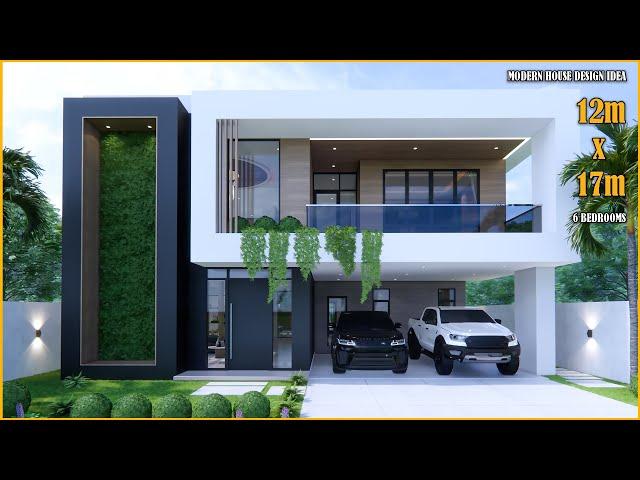 Modern House | House Design 2 Storey  | 12m x 17m with 6 Bedrooms