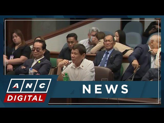 Quadcom to confirm Duterte’s Senate testimony when he attends House inquiry | ANC