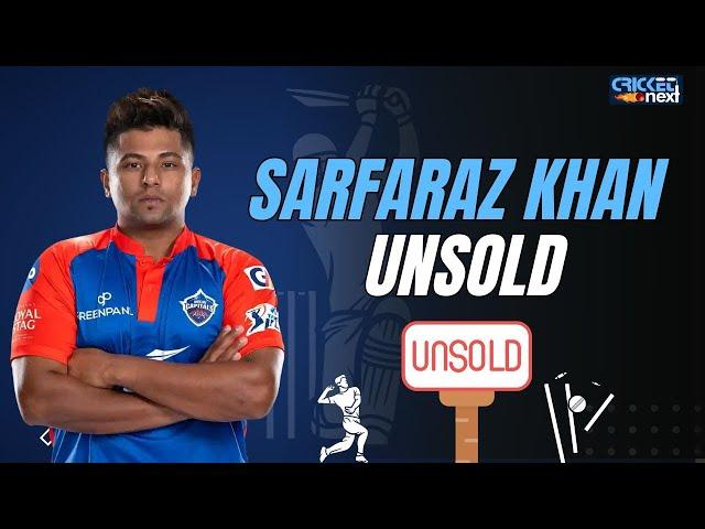 Sarfaraz Khan Goes Unsold | Sarfaraz Khan | Shocking | IPL 2025 Mega Auction | Breaking News