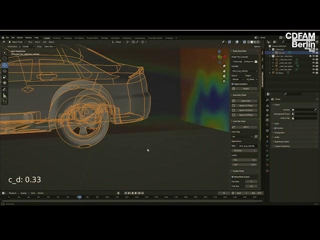 Navasto Real Time Aerodynamics with AI/Machine Learning in Blender at CDFAM Berlin