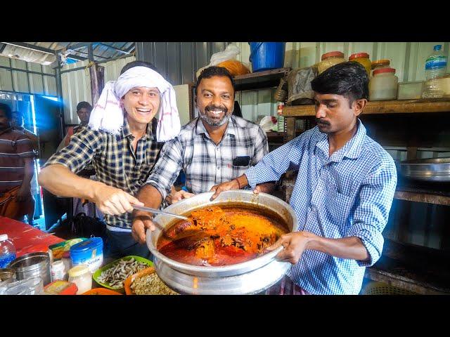 Spicy Indian Food!! TODDY SHOP - Fish Head Curry + Fresh Coconut Toddy in Kerala, India!