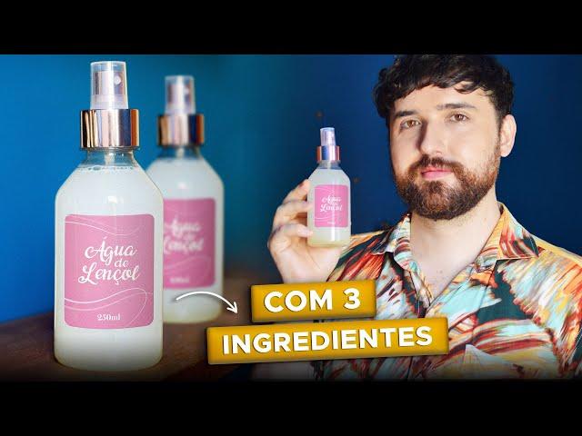 COMO FAZER ÁGUA DE LENÇÓIS COM 3 INGREDIENTES | DIY Aromatizante de Ambientes