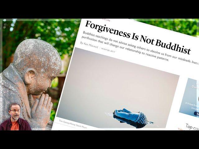 Is Forgiveness Not Buddhist?