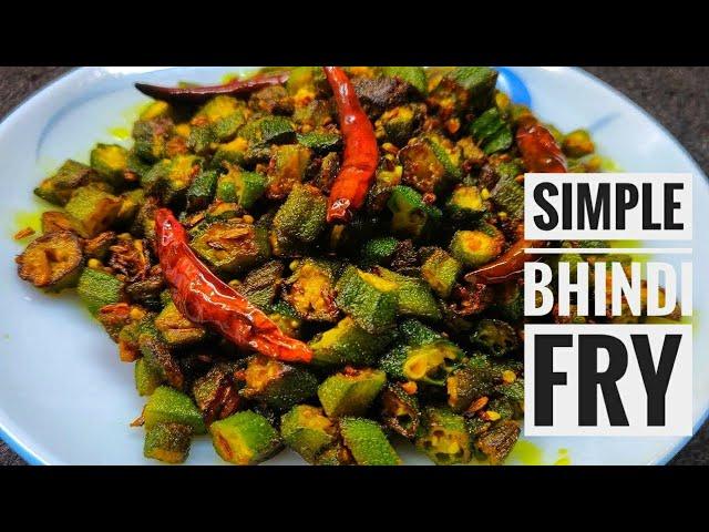 Simple Bhindi Fry Easy nd Quick recipe || Food Rewind