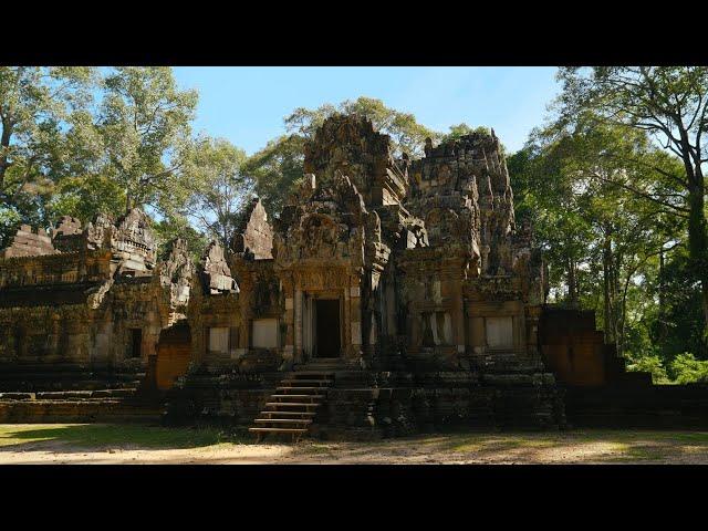 4K Ancient Ruins of Chau Say Tevoda Temple in Siem Reap, Cambodia