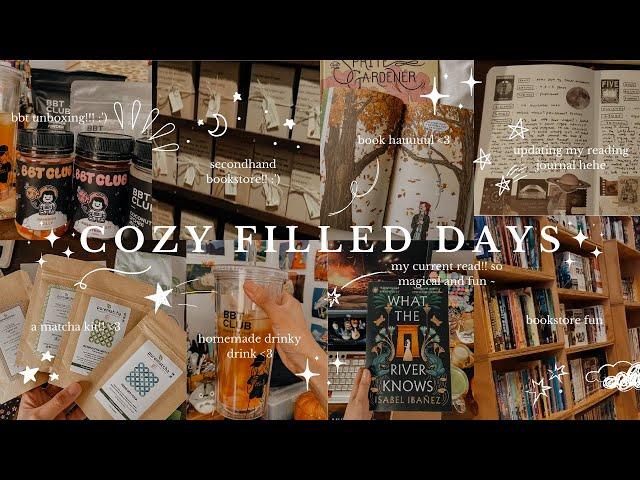 cozy week filled with books, my reading journal, and exciting unboxings 