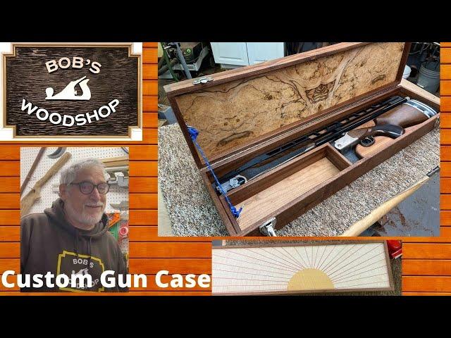 Custom Gun Case with Sunrise Veneer Pattern