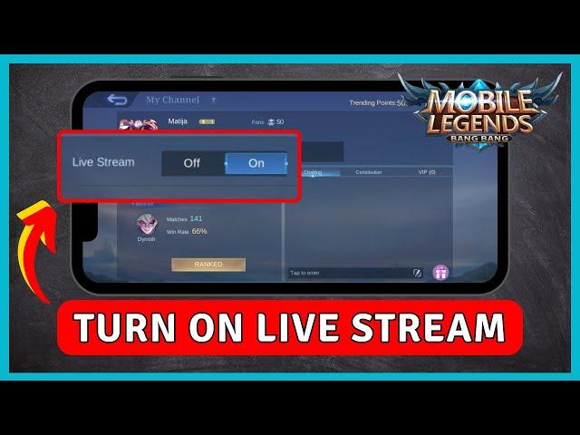 How to TURN ON Live Stream On Mobile Legends | MLBB Tutorial