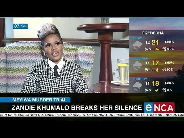 Zandie Khumalo breaks her silence