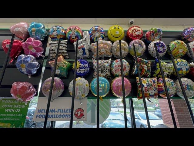 Dollar Tree Missouri Branch 2024 Balloons Display #balloons #balloon