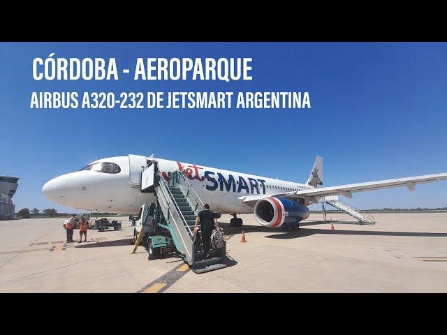 Vuelo Córdoba - Aeroparque en un Airbus A320-232 de JetSMART Argentina