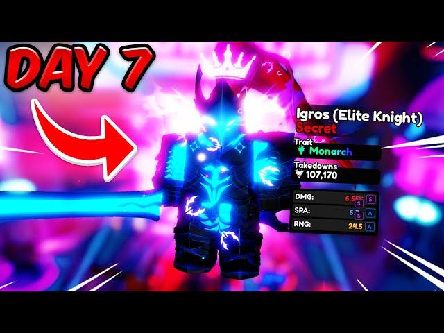 How I Beat Anime Vanguards in 7 Days (Roblox)