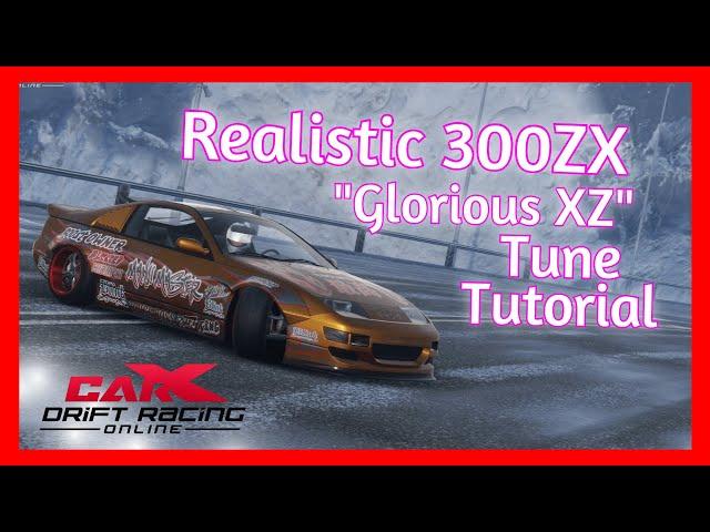 Realistic 300ZX (Glorious XZ) Tune for CarX Drift Racing Online (PC, Xbox, PS4, PS5)