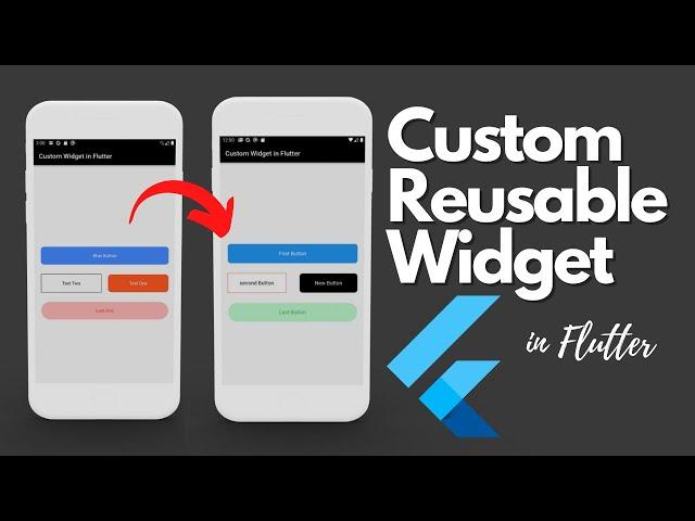 Create Custom, Reusable Widget in Flutter in Depth Tutorial