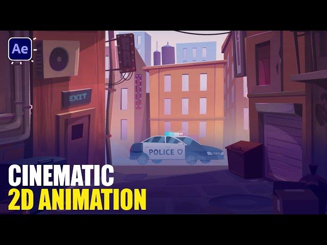 Cinematic 2D Action Car Animation in After Effects Tutorials