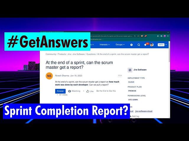 GetAnswers - Sprint completion report?