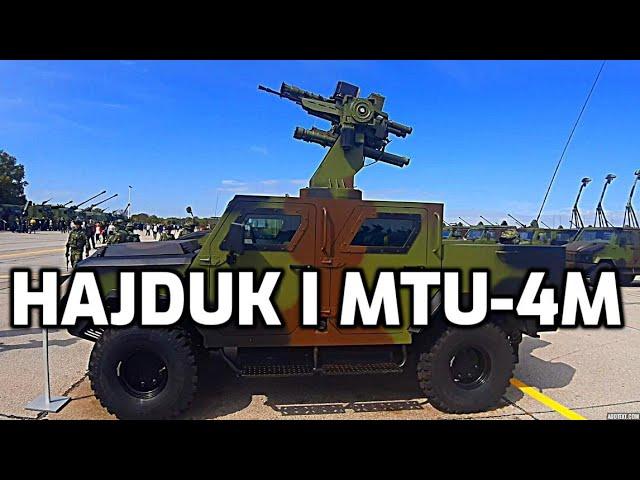 Sistem PVO MTU-4M na vozilu Zastava Hajduk Air Defense System MTU-4M & APC Zastava Hajduk