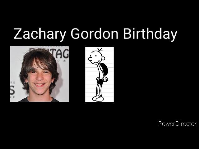Zachary Gordon Birthday