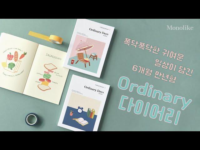 모노라이크 오디너리 데이즈 6개월 다이어리 소개 | Monolike Ordinary Days 6Month Diary Introduction