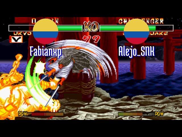 FT5 @samsho2: Fabianxp (CO) vs Alejo_SNK (CO) [Samurai Shodown II Fightcade] Sep 12