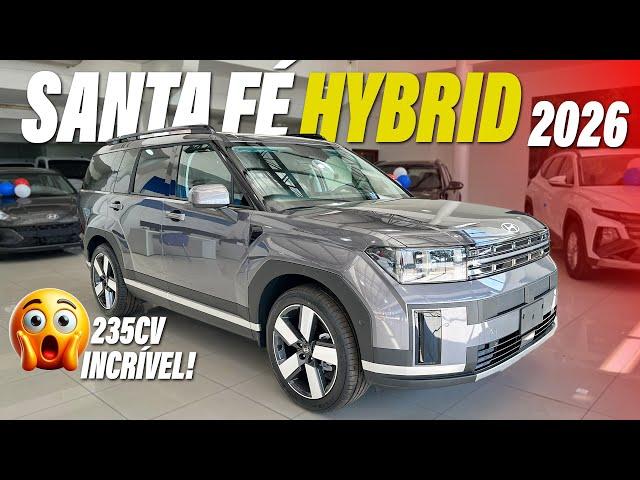LAUNCH! HYUNDAI SANTA FÉ HYBRID 2026 - SUV With 235HP Very Economical and With 7 Seats!