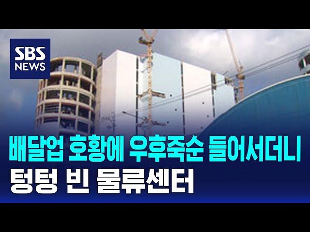 배달업 호황에 우후죽순 들어서더니…텅텅 빈 물류센터 / SBS