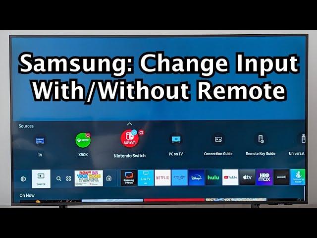 How to Change Input / Source / HDMI on Samsung Smart TV!