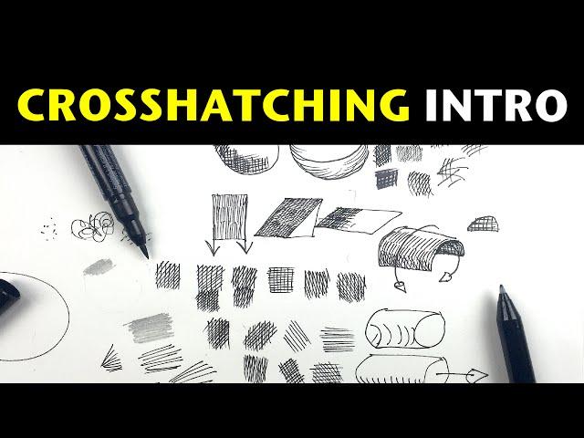 Pen and Ink Crosshatching | A simple introduction