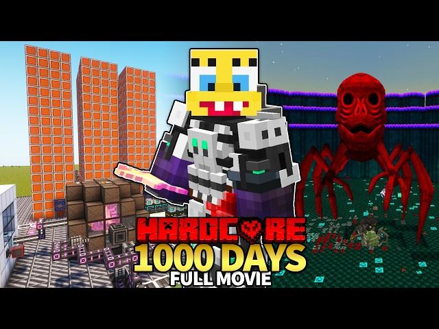 I Survived 1,000 Days in HARDCORE MODDED MINECRAFT! (FULL MOVIE)