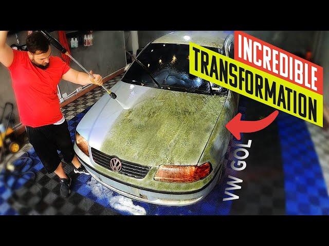 15 YEARS ABANDONED! VW GOL DETAILING! | CAR DETAILNG VOLKSWAGEN GOL