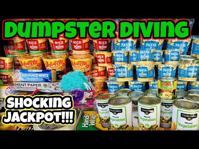 DUMPSTER DIVING;•) SHOCKING JACKPOT!!! #tomwallaceofficial #dumpsterdiving #freefood