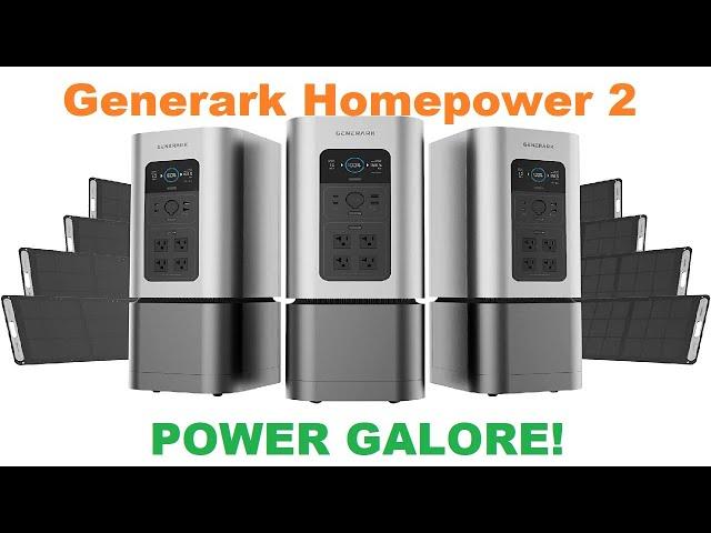 Generark Homepower 2 Solar Generator plus 2200W - 4400W Battery Backup Power Stations Review