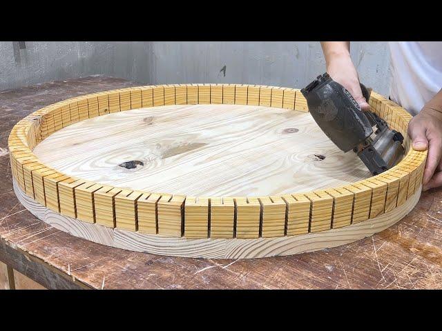 Extremely Effective Pallet Wood Recycling Project // Process Of Making A Artistic Table From Pallets