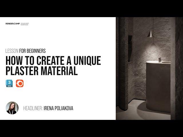 How to Create a Unique Plaster Material | 3Ds Max + Corona Render Tutorial for Beginners