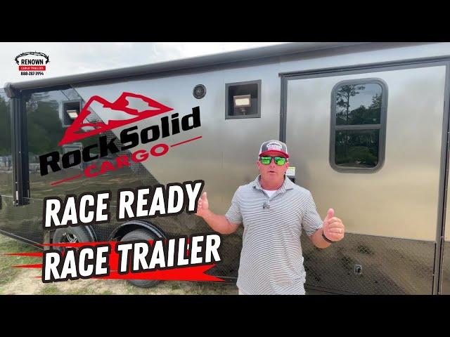 8.5x22TA Race-Ready Trailer at Rock Solid with Garrett | Renown Cargo Trailers